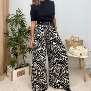 Pantalón palazzo print