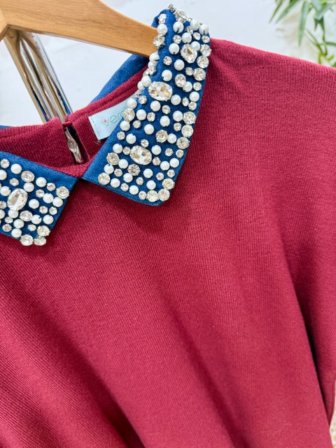 Jersey cuello fantasía