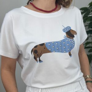 Camiseta perrito tachas